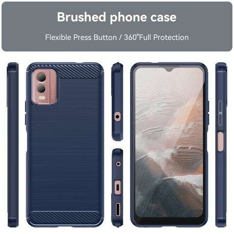 Nokia C32 Carbon Fiber Design Cover