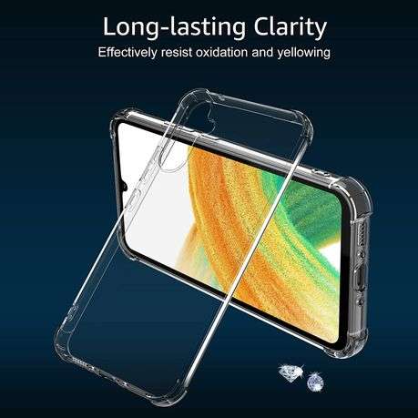 Clear Shock Resistant Armor Cover for Galaxy A34