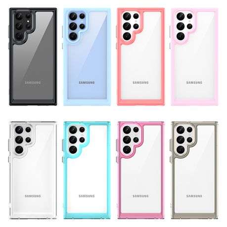 Shockproof Candy Clear Cover for Galaxy S22 Ultra