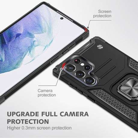 Shockproof Kemeng Armor Kickstand Cover for Galaxy S22 Ultra