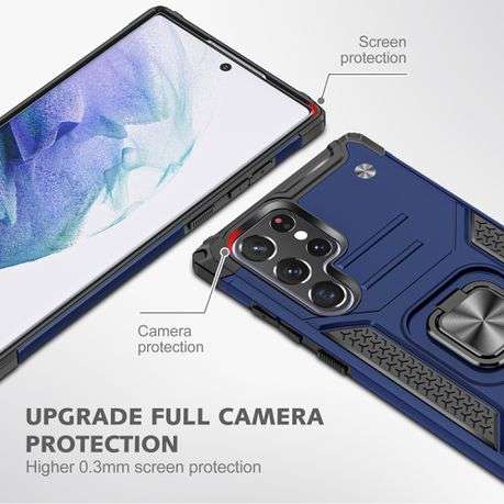 Shockproof Kemeng Armor Kickstand Cover for Galaxy S22 Ultra