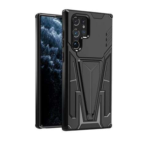 V-Armor Shockproof Kickstand Cover for Galaxy S22 Ultra