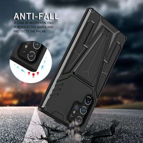 V-Armor Shockproof Kickstand Cover for Galaxy S22 Ultra