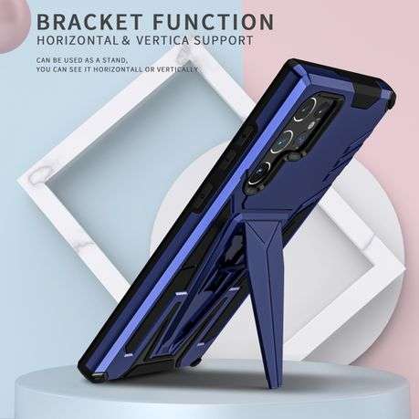 V-Armor Shockproof Kickstand Cover for Galaxy S22 Ultra