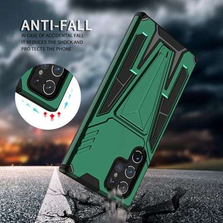 V-Armor Shockproof Kickstand Cover for Galaxy S22 Ultra