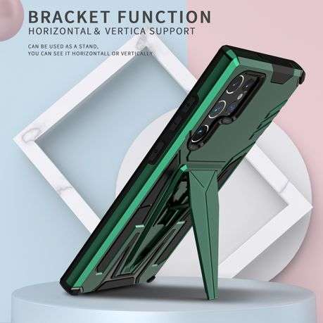 V-Armor Shockproof Kickstand Cover for Galaxy S22 Ultra