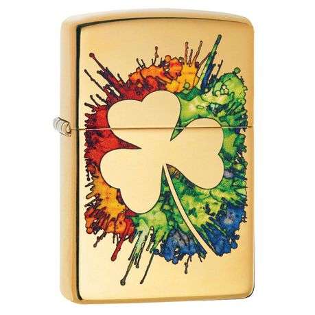 Zippo - Graffiti Clover Design