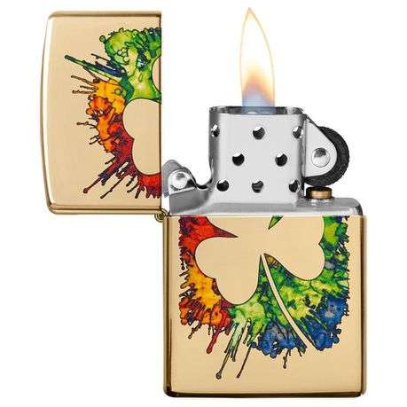 Zippo - Graffiti Clover Design
