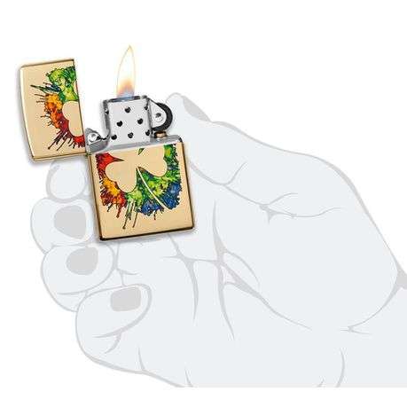 Zippo - Graffiti Clover Design