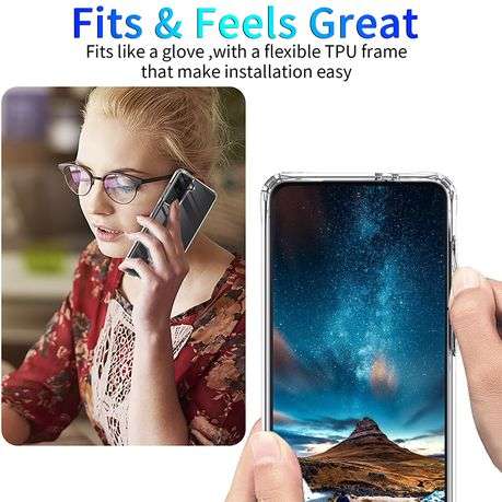 Shockproof Clear Cover for Galaxy S22 Ultra