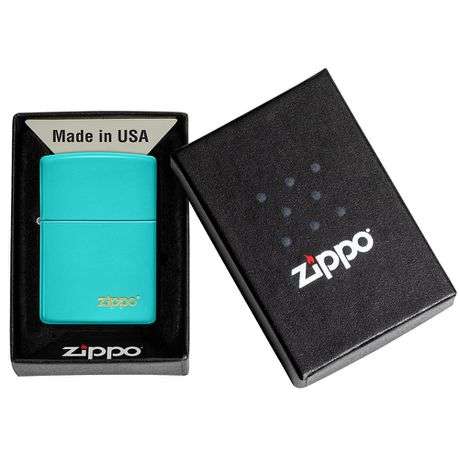 Zippo - Classic Flat Turquoise Zippo Logo