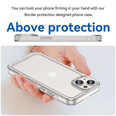 Candy Series Clear Cover for iPhone 15 Shockproof Case