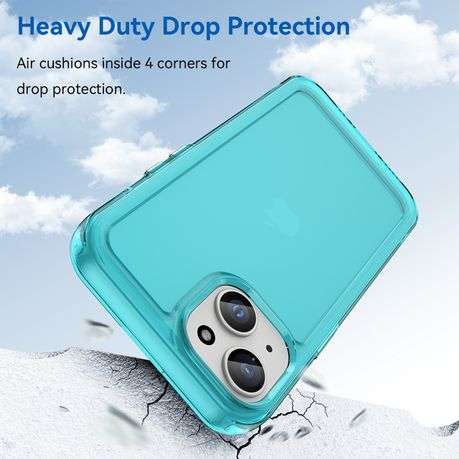 Candy Series Clear Cover for iPhone 15 Shockproof Case