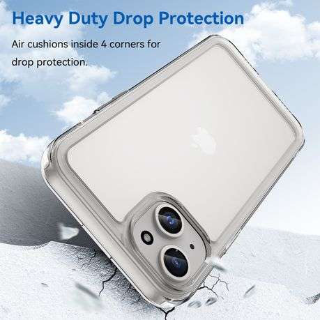 Candy Series Clear Cover for iPhone 15 Plus Shockproof Case