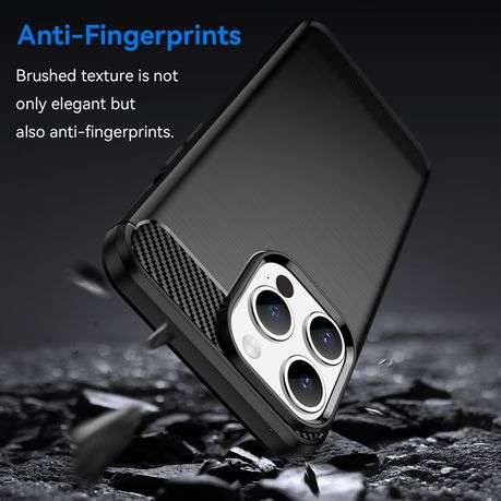 Carbon Fiber Design Cover for iPhone 15 Pro Max Shockproof Case
