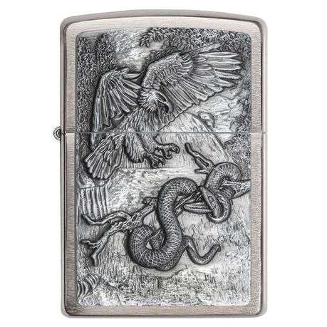 Zippo Lighter - Eagle vs Snake