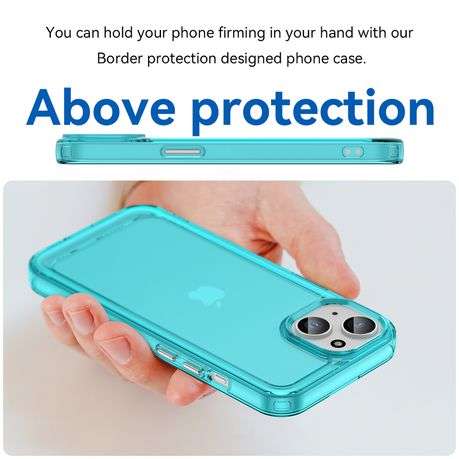 Candy Series Clear Cover for iPhone 15 Shockproof Case