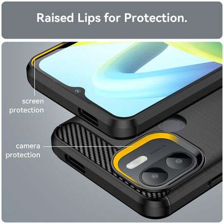 Redmi A2 Plus / A1 Plus Carbon Fiber Design Cover