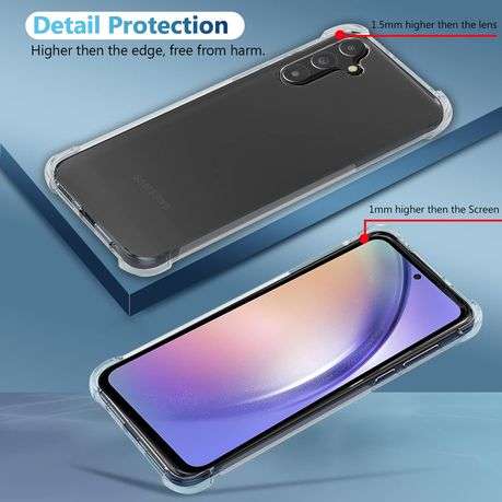 Clear Shock Resistant Armor Cover for Galaxy A54