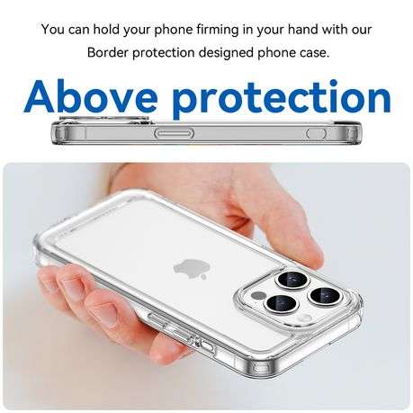 Candy Series Clear Cover for iPhone 15 Pro Shockproof Case