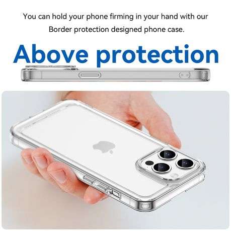 Candy Series Clear Cover for iPhone 15 Pro Max Shockproof Case