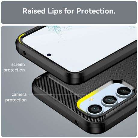 Carbon Fiber Design Shockproof Cover Galaxy A34 5G