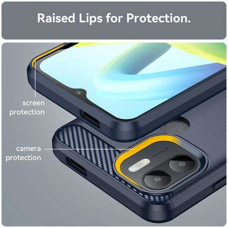 Redmi A2 Plus / A1 Plus Carbon Fiber Design Cover