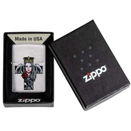 Zippo - Cross, Queen and Skull Design