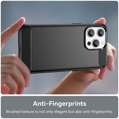 Carbon Fiber Design Cover for iPhone 15 Pro Max Shockproof Case