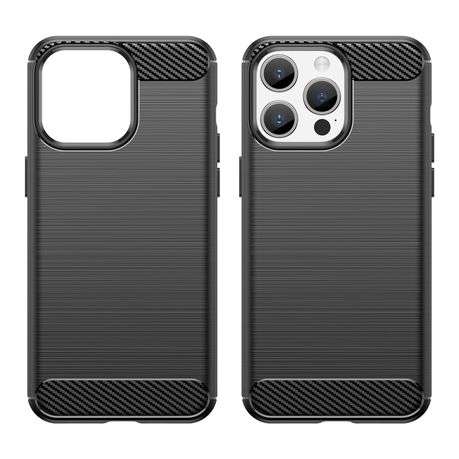 Carbon Fiber Design Cover for iPhone 15 Pro Max Shockproof Case
