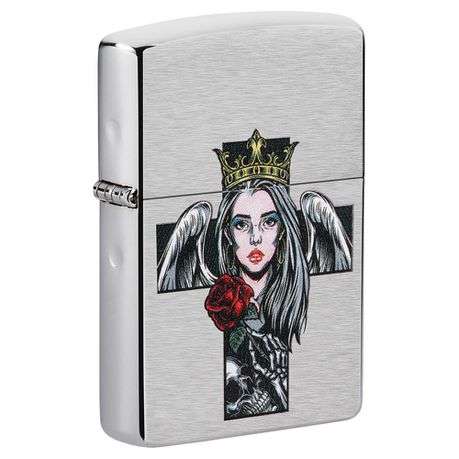 Zippo - Cross, Queen and Skull Design
