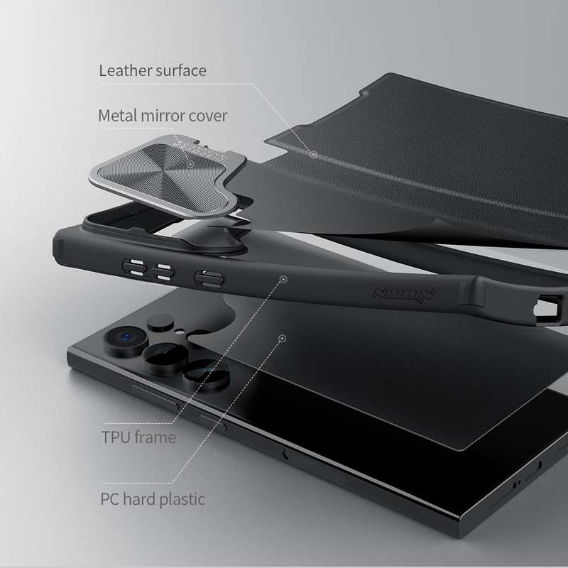 Nillkin Qin Prop Leather Cover for Samsung Galaxy S24/ S24+/ S24 Ultra