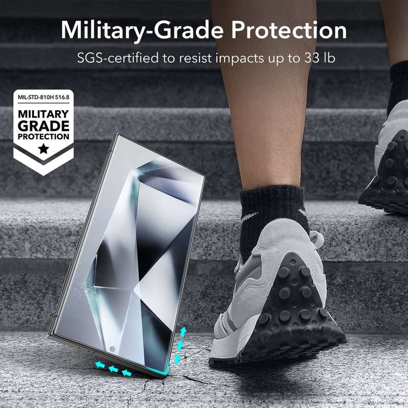 ESR Tempered Glass Screen & Camera Lens Protectors Set For Galaxy S24 Ultra