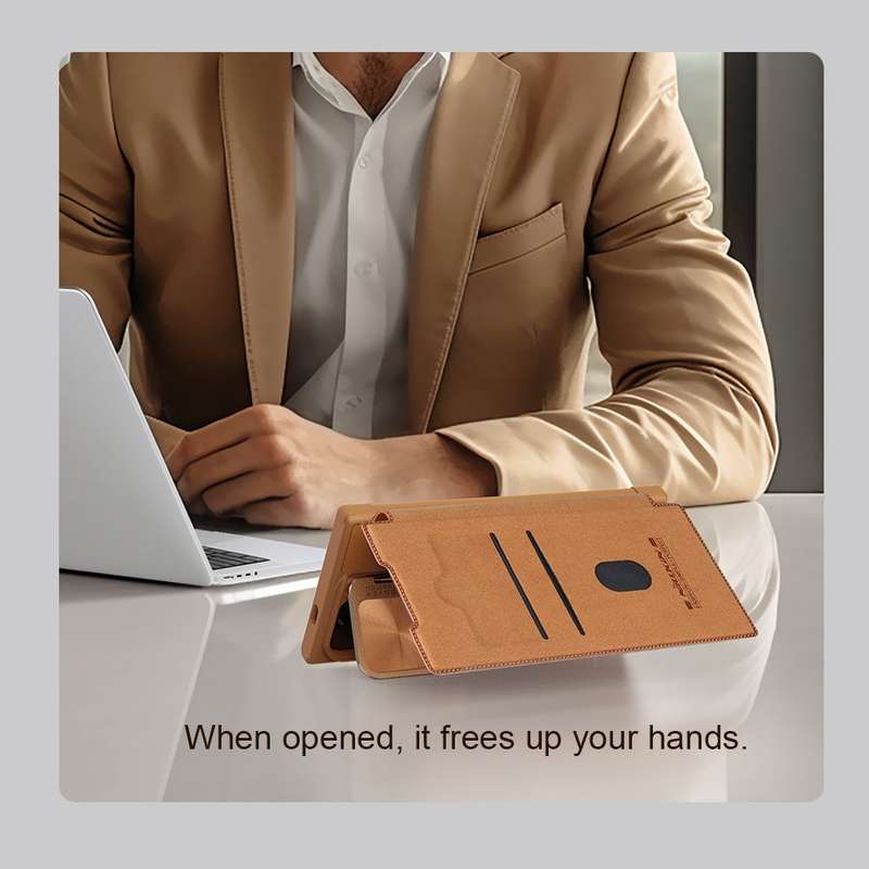 Nillkin Qin Prop Leather Cover for Samsung Galaxy S24/ S24+/ S24 Ultra