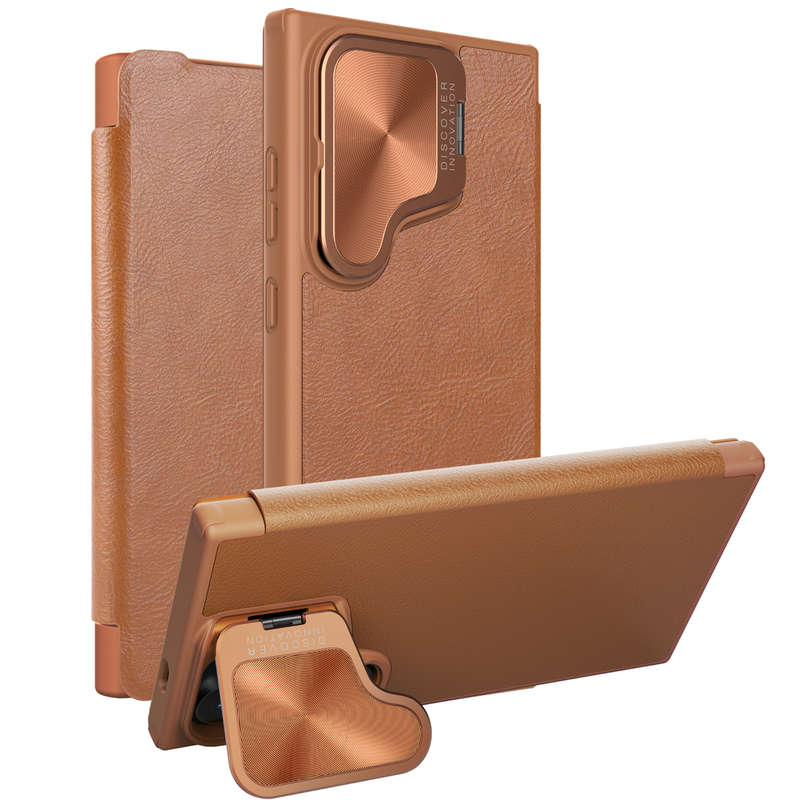 Nillkin Qin Prop Leather Cover for Samsung Galaxy S24/ S24+/ S24 Ultra