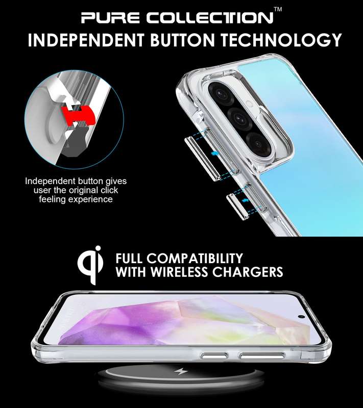 CellTime Pure Rainbow Cover for Samsung Galaxy A36 Shockproof Case