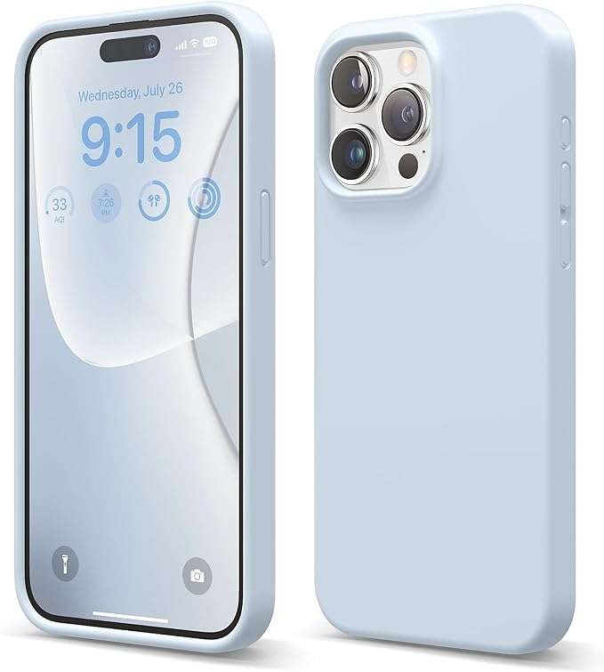 Thickened Design Silicone Cover for iPhone 15 Series Shockproof Case