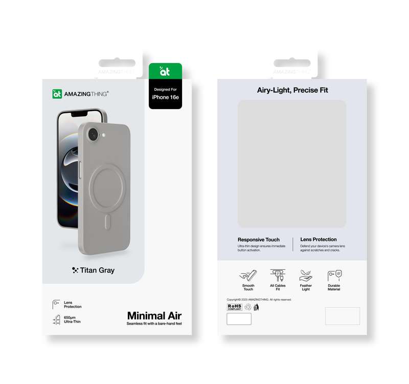 AMAZINGTHING Minimal Air Mag Case for iPhone 16e Cover