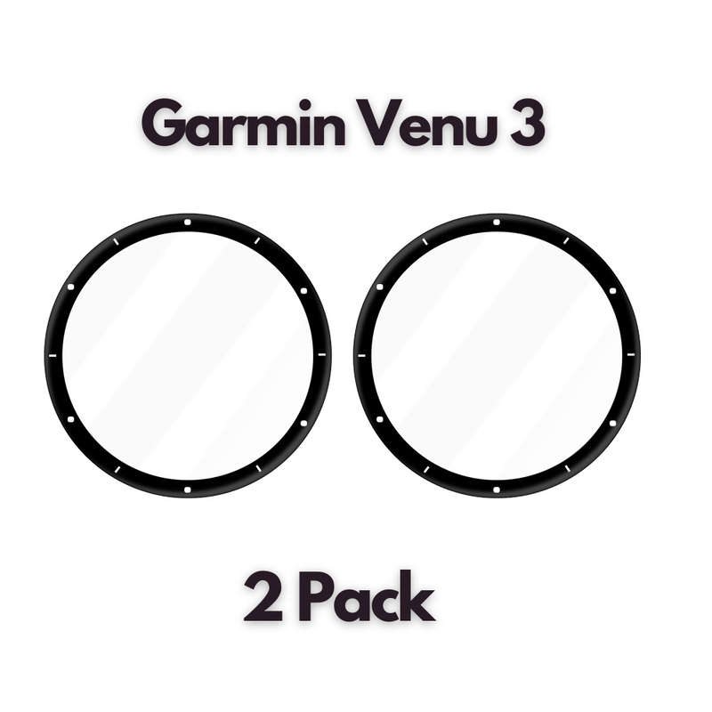 Garmin Venu 3 Tempered Fiber Glass Screen Guard - 2 Pack