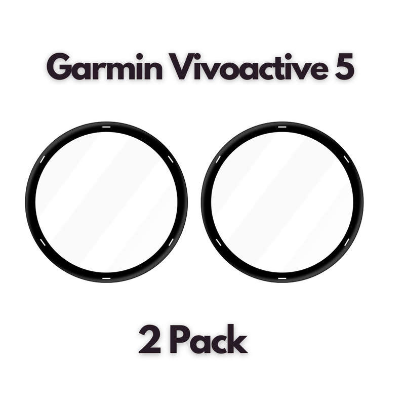 Garmin Vivoactive 5 Tempered Fiber Glass Screen Guard - 2 Pack