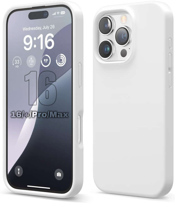 Liquid Silicone Case for iPhone 16/16 Plus/16 Pro/16 Pro Max Shockproof Cover