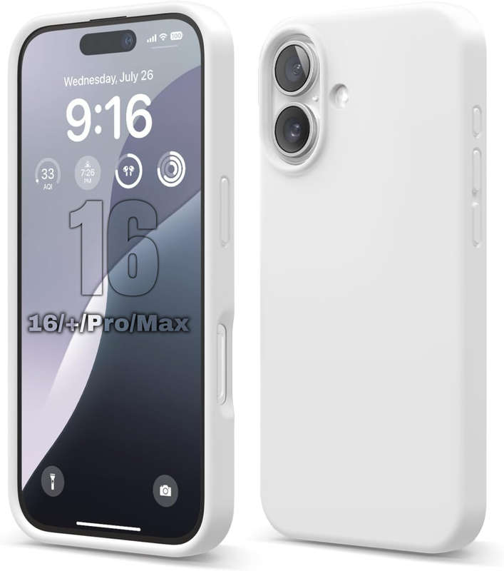 Liquid Silicone Case for iPhone 16/16 Plus/16 Pro/16 Pro Max Shockproof Cover