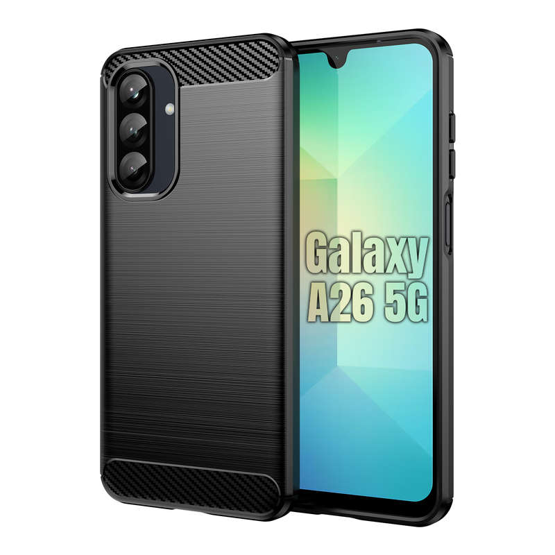 Carbon Fiber Design Case for Galaxy A26 5G Shockproof Cover