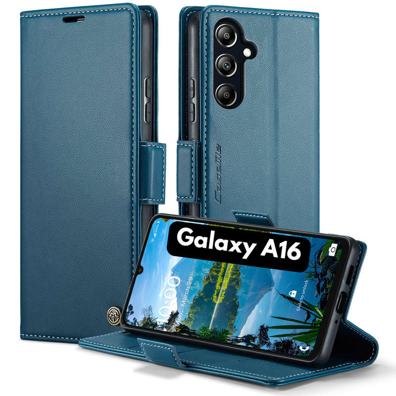 Retro Flip Leather Wallet Cover for Samsung Galaxy A16