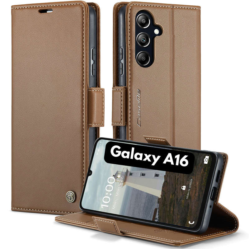 Retro Flip Leather Wallet Cover for Samsung Galaxy A16