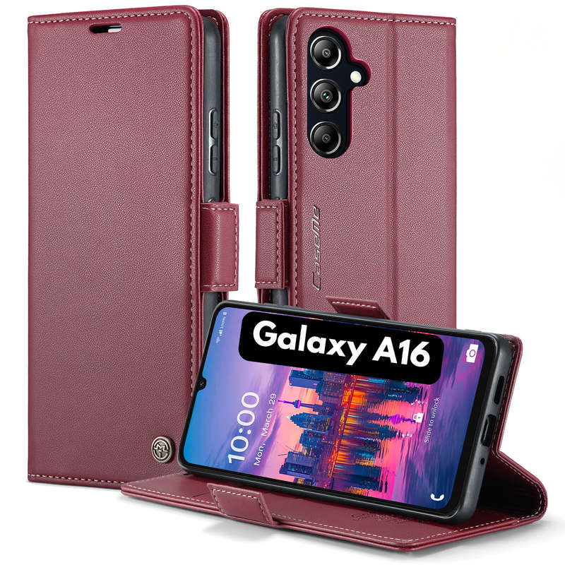 Retro Flip Leather Wallet Cover for Samsung Galaxy A16