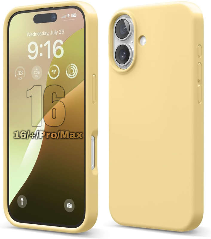 Liquid Silicone Case for iPhone 16/16 Plus/16 Pro/16 Pro Max Shockproof Cover