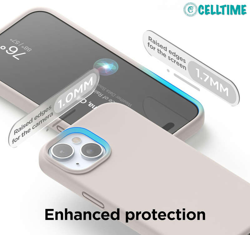 Thickened Design Silicone Cover for iPhone 15 Series Shockproof Case