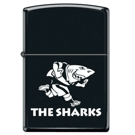Zippo Lighter-Sharks Black Matt - ZP218S14S