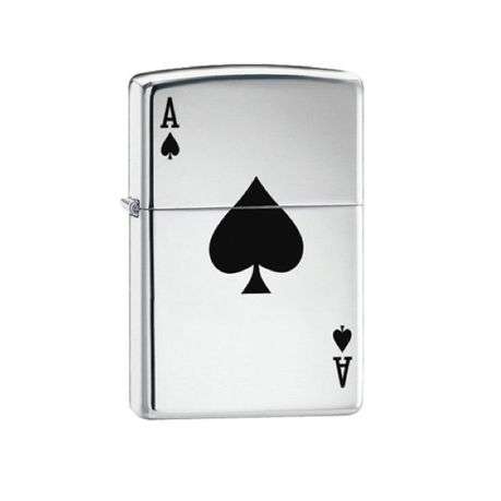 Zippo Lighter 250 Lucky Ace H.P Chrome